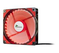 Inter-tech l-12025 carcasa del ordenador ventilador 12 cm negro, rojo
