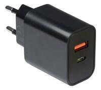 Inter-Tech PD-Charger USB C,PSU PD-2120, PD+QC 20W schwarz (Playstation)