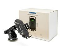 Inter-Tech Qi MTH-100-10W - Cargador inalámbrico para Coche, Color Negro