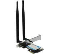 Inter-Tech Wi-Fi 6 PCIe Adaptador EP-134 Antena, Bluetooth 5.2