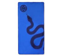 Inter Toalla de Playa Biscione Premium de Microfibra, 180 x 90 cm, Toalla de Microfibra Ultra Absorbente Playa, mar, Piscina y Vacaciones de Verano - Producto Oficial