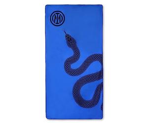 Inter Toalla de Playa Biscione Premium de Microfibra, 180 x 90 cm, Toalla de Microfibra Ultra Absorbente Playa, mar, Piscina y Vacaciones de Verano - Producto Oficial
