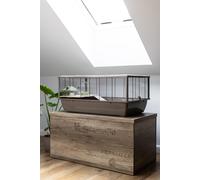 Inter-zoo klatka bob + wood japandi 780x480x360