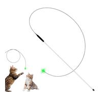 interactiva para gatos - Juguete Divertido con LED para Mascotas | Juguete de caña para gatos de interior,para combatir el aburrimiento, ejercicio, juego en interiores, gatito y enriquecimiento de