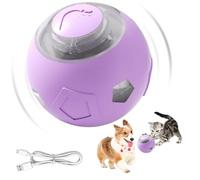 Interactive Ball Dogs, Smart Electric Pet Ball Toy with Lights, Recargable Moving Toy Small Median Pets, Ideal para Gatos y Perros Agricultores, 4,8 x 4,8 cm