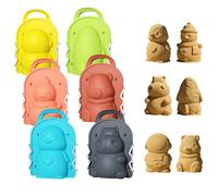 Interactive Ball Mold - 6 Pieces Fun Cute, Snow Play Toys - for Winter Play Activities Games Making Fighting Beach Christmas Family Time Backyard Sand, 5.51*1.96*7.48in