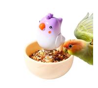 Interactive Bird Feeder, Small Animal Bowl, 80g Sturdy Device with Fresh Use, Feeding Aid Kit, Chew Resistant Dish with Easy Handling, Home Accessories for Bath Travel Indoor Outdoor Cage and Fence
