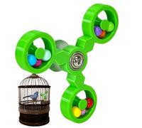 Interactive Bird Toy, Chewable Windmill Parrot Toy, Rotatable Play For Cockatiel Conure Macaw Lovebird Cockatoo, Cage Entertainment Accessory, Animal Pet Enrichment Birds of