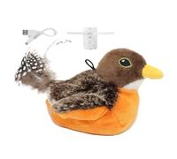 Interactive Bird Toys For Cats - Automatic Chirping Bird Cat Toy for Indoor Play | Jumping Moving Design with Catnip & Engaging Activity Features for Bored Adult Felines Home Entertainment Training Ex