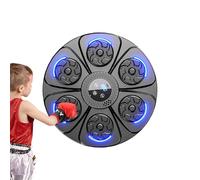 Interactive Boxing Device, Kids Boxing Trainer, Boxing Music Ejerciser, Fitness Boxing Machine, Wall-Mounted Boxing Machine with LED Lights for Kids and Adults Interactive Fitness