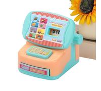 Interactive Cash Register Toy, Mini Pretend Play Machine Set, Realistic Counting Learning Tool, Durable Educational Playset, Classic Toy Ornament Design, Kids Learning Activity for Classroom and Home