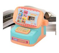 Interactive Cash Register Toy, Mini Pretend Play Machine Set, Realistic Counting Learning Toy, Durable Educational Playset, Classic Toy Ornament Design, Kids Learning Activity for Classroom and Home