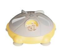 Interactive Cat, Alimentador de juguete, Treat Dispenser, Slow Eating Trainer, ABS Rubber Build, 226 g Weight, 7,87 x 7,87 x 3,15 pulgadas, for Puzzle Stimulation, Pet Challenges, Healthy Habits