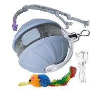 Interactive Cat Ball, Electric Kitten Toy, Smart Rolling Cat Ball, Detachable Cord Toy, Automatic Cat Toy, Pet Supplies Toy, Indoor Cat Toy, Interactive Pet Ball, Rolling Cat Toy, for Indoor Cats