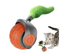 Interactive Cat Ball Toy, Rolling Cat Toy, Chasing Ball for Cats, Automatic Cat Toy, Cat Ball with Tail, Two-Speed Cat Toy, Moving Cat Toy Ball, Cat Toy with Speed Settings, Indoor Cat Ball