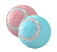 Interactive Cat Ball - USB Rechargeable Light Up Rolling Toy, Intelligent Automatic Moving Silicone Kitten Play Ball, Motion Activated Pet Exercise Gadget For Indoor Cat Activity And Stimulation