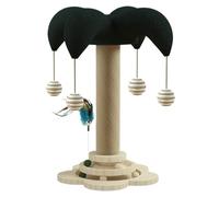 Interactive Cat Climbing Posts, Multipurpose Scratching Posts for Cats, Relaxing Kitten Teething Toys, Scratching Post with Teething Features 11.42x11.42x19.69 for Playing, Teething (1 Set)