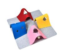 Interactive Cat Mat - Tunnel Pet Play Rug For Exercise | Felt Material with Multiple Activity Zones, Enrichment Kitten Rug, For Boredom Reduction, Bedroom, Living Room, Play