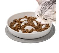 Interactive Cat Puzzle Bowl, Slow Feeding Cat Bowl, Cat Puzzle Feeder, Slow Down Eating Cat Bowl, Interactive Slow Feeding Bowls 6,3 x 6,3 x 1,06 pulgadas para gatos y perros pequeños