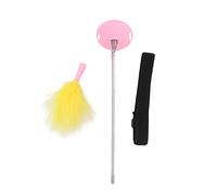 Interactive Cat Teaser Collar | Auto - Activated Feather Toy for Neck/Head/Shoes | Exercise & Anxiety Relief | Sturdy ABS Construction | 26g Lightweight (Pink)