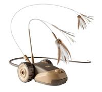 Interactive Cat Toy - 2-Speed Smart Touch Activated Car for Indoor Play, Mental Stimulation with Automatic Movement Function, Electronic Teaser Toy for Kitten Exercise, ABS Material, USB Rechargeable