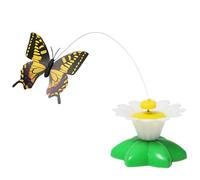 Interactive Cat Toy - ABS 8x5.6x5.6cm | Electric Rotatable Butterfly Bird