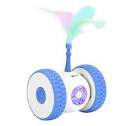 Interactive Cat Toy, Automatic Cat Toy, Light Up Cat Toy, Electric Pet Car Toys with Light and Feather, Automatic Silent Car to Reduce Kittens Boredom, 5 x 5 x 6,6 cm for Small, Medium, and Large Cats