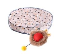 Interactive Cat Toy - Automatic Rolling Ball, Rechargeable Oxford Cat Toy with Self-Activity Hunting Cover for Indoor Cats Training, Play, Hunt, and Entertainment, Perfect Christmas Pet Gift, Hall