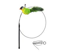 Interactive Cat Toy - Bird Cat Toy | Chirping Bird Cat Toy | Cat Teaser Toy, Chirping Teasing Toys In Bird Shape, Interactive Cat Wand Replacement With Rope For Pet Cats Kittens Small Animals