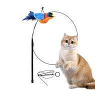 Interactive Cat Toy - Bird Cat Toy | Chirping Bird Cat Toy | Cat Teaser Toy, Chirping Teasing Toys In Bird Shape, Interactive Cat Wand Replacement With Rope For Pet Cats Kittens Small Animals
