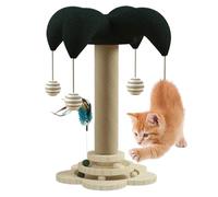 Interactive Cat Toy, Funny Climbing Frame, Multipurpose Kitten Toy, Cat Scratching Post, Relaxing Cat Lounge, 11.42x11.42x19.69 Inches Durable Cat Climbing Toy, Teething Kitten Toy, Engaging Pet Activ