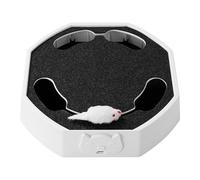 Interactive Cat Toy - Mice Teaser Ejercise Game, recargable Cat Enrichment Toy with Engaging Motion Design, Indoor Play Activity for Home Living Room Kitchen Apartment, Entertainment Play Area