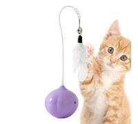 Interactive Cat Toy - Pet Exercise Teaser Wand for Small Large Kitten Play Yards Porches Gardens Lawn Indoor Outdoor, Cat Enrichment Wand with Bell Attachment, Flexible Rod Design, Fun Trainin