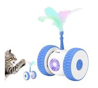 Interactive Cat Toy, Recargable Cat Toy, Feather Cat Toy, Automatic Cat Car, Silent Cat Toy, Toy Car For Cats, Interactive Feather Toy, Cat Boredom Reducer, Recargable Toy Car, Cat Playtime Car,