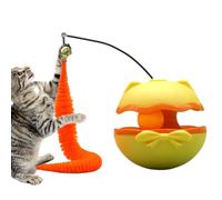 Interactive Cat Toy - Smart Motion Kitten Play Ejercise, Battery Powered Automatic Pet Teaser With Bell, Durable Safe Chew Toy, Stimulating Enrichment Game For Home Cattery Bedroom Apartment