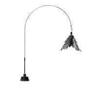 Interactive Cat Toy - Strong Teaser Wand for Pets | Flexible Stick with Bell Sound & Secure Suction Cup Holder for Kitten Training, Playtime, Stress Relief, Indoor Activity, Bedroom, Office, Dorm and