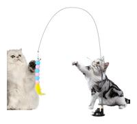 Interactive Cat Toy - Suction Cup Kitten Exercise, Teaser Fun Engaging Design with Secure Suction for Active Play Durable Safe Material for Cat Enrichment Training Entertainment Yard Park Home Daily