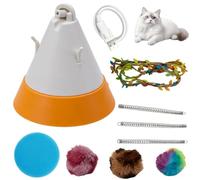 Interactive Cat Toy | USB Rechargeable Squeaky Intelligent Sensor | Adhesive Module, This Automatic Cat Toy Breaks Through Space Limitations And Offers Easy Installation For A Convenient, Clutter-free