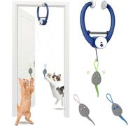 Interactive Cat Toys for Indoor Cats, Automatic Electric Flying Bird Feather Wand Toy, Best Kitten & Adult Cat Enrichment Toy Hanging Electric Kitty T