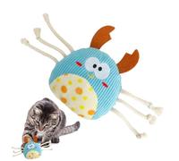 Interactive Cat Toys, Teething Toys for Cats, Fun Catnip Toys, Kitten Teething Toys, Pet Supplies for Cats, Cat Lovers Gift, Crab Catnip Toy, Cats Chew Toys, Kitty Teeth Cleaning, Catnip Stuffed Toys
