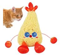 Interactive Cat Toys - Touch Activated Smart Swinging Plush Animal | Rechargeable Electronic Cat Toy with Squeaky Sound | Indoor Kitten Hunting Simulation Exercise Entertainment Boredom Relief Play