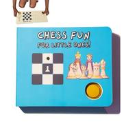 Interactive Chess Book For Children | Chess Fun For Little,Interactive Learning Game For Kids Ages 1-7,Colorful Cartoon Style For Fun Educational Learning Game Set For Kids
