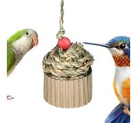 Interactive Chew Toy - Natural Play Toy, Chew Accessory with Encouraging Exercise, Play Set, Pet Entertainer, Cage Addition for Keeping Birds Happy Engaged Active and Healthy Indoors Outdoors