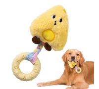 Interactive Chew Toys, Dog Squeaky Toy, 7.48x2.76 inches Bite-Resistant Plush with Reinforced Seams, Stimulation, Heavy-Duty Soft Crinkle Toy for Pet Breed, Play Accessory for Home Park Walking