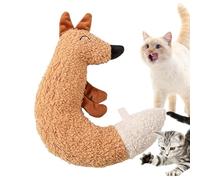 Interactive Crinkle Cat Toy Set, Plush Fox Ball, Interactive Crinkle Sound Toy, Stimulating Play with Engaging Design, Pet Exercise with Mental Enrichment, Indoor Outdoor Cat for Training Floor Play