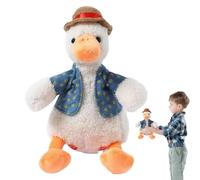 Interactive Dancing Duck - Singing Plush Toy, Musical Stuffed Doll, Long Lasting Funny Talking Character | Cute Educational Duck Toy for Birthday Giffts, Bright Color Light Up, Indoor Entertainment