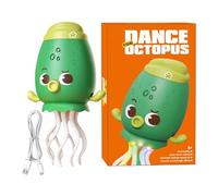 Interactive Dancing Octopus Toy, Light-up Music Figure, Obstacle Avoidance Robot for Kids Toddler Preschool Bedtime Nursery, Fun Easter Gift with Sound and Movement, 7.87x4.53 Inches