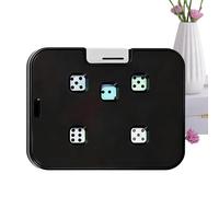 Interactive Dice Spinner, Mechanical Game Prop, Portable Desktop Play, Party Gathering Travel Classroom Office Setup, Home Camping Entertainment Fixture for Friends, Students, 9,5 x 7,5 x 1 cm