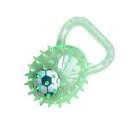 Interactive Dog Ball - Squeaky Rubber Toy with Football Core | Spiky Chew Ball with Handle for Dogs, Ideal for Chewing, Enrichment, Play, Training, Indoor, Outdoor, Fetch, Exercise, Pet Fun Use