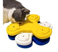 Interactive Dog Toy, Dog Treat Puzzle, Three Layers Puzzle, Jigsaw Puzzle Toy, 25.5x25.5x6.5 cm, Three Layer Detachable Design Puzzle Bowls for Dogs to Prevent Boredom and Promote Mental Stimulation
